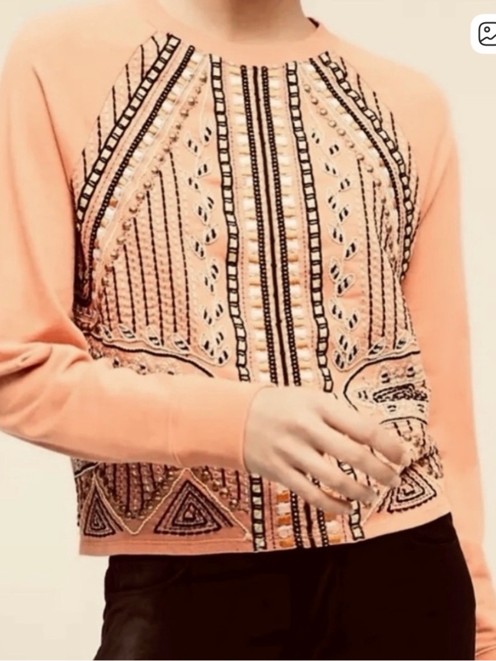 Anthropologie Akemi + Kin Boho Sweatshirt